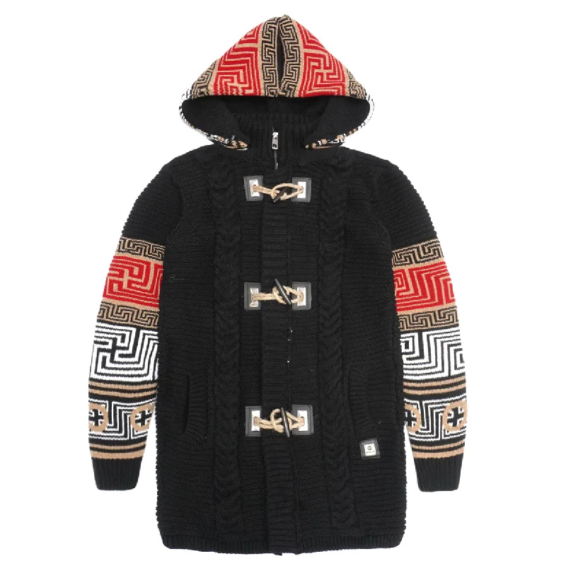 Don't Wait M4048 Makobi Aldo Long Sweater - Black