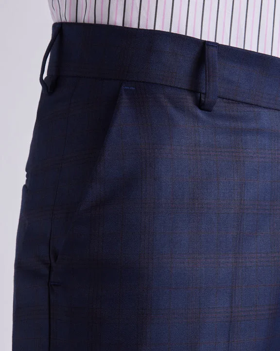 Bargain Alert Prodigy Checkered Dress Pants - Navy