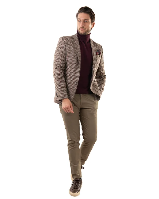 Early Access Beige Gun Club Check Jacket