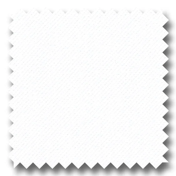 Top Pick White Solid 140 2Ply Twill - Custom Dress Shirt