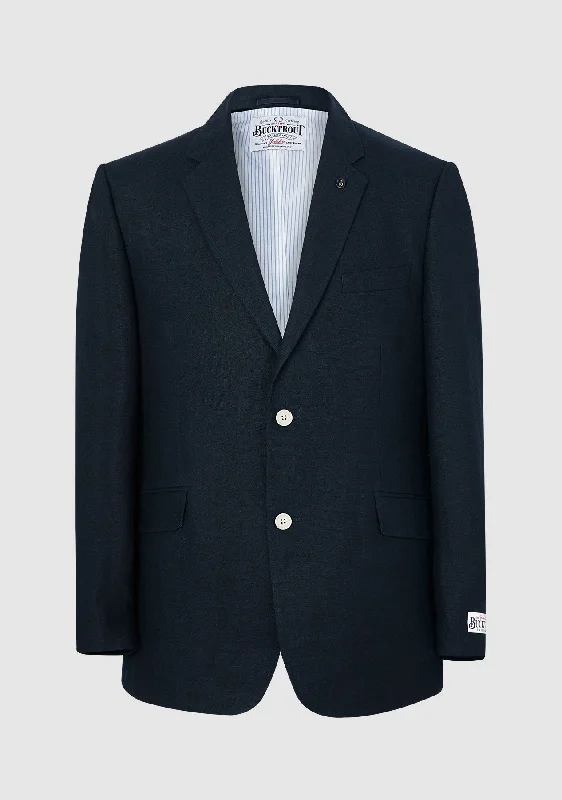 Price Slash Helmsley Linen Jacket - Navy