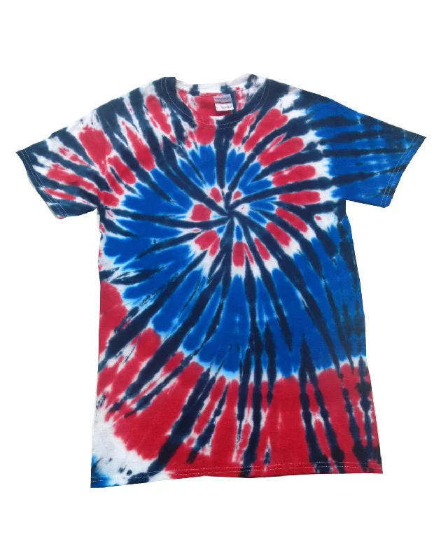 Weekend Discounts to Grab Tie-Dye Youth 100% Cotton Tie-Dyed T-Shirt | Independence