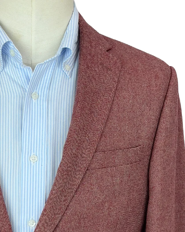 Limited Offer Red Herringbone Jacket