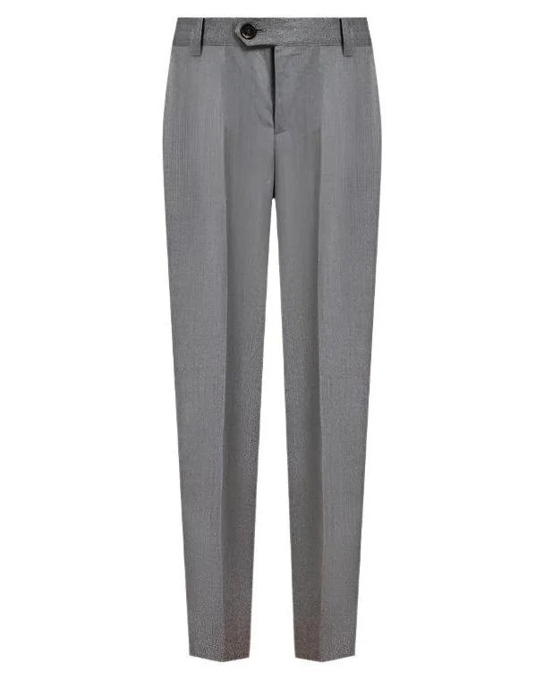 Price Meltdown Brunello Cucinelli Mens Mid-Rise Slim Fit Pants in Light Gray