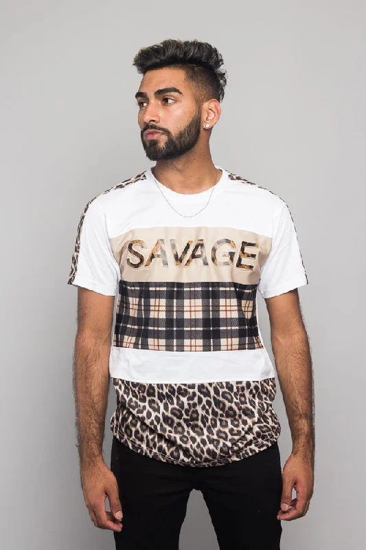 Overstock Savage Leopard Block T-Shirt