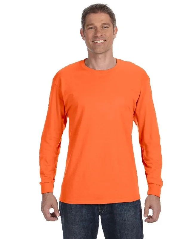 Weekend Offers That Tempt Jerzees DRI-POWER ACTIVE Long Sleeve T-Shirt | Safety Orange