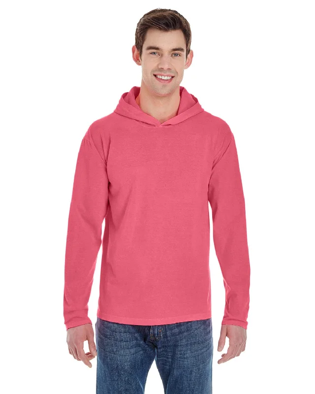 Hot Deal Comfort Colors Heavyweight Long Sleeve Hooded T-Shirt | Watermelon