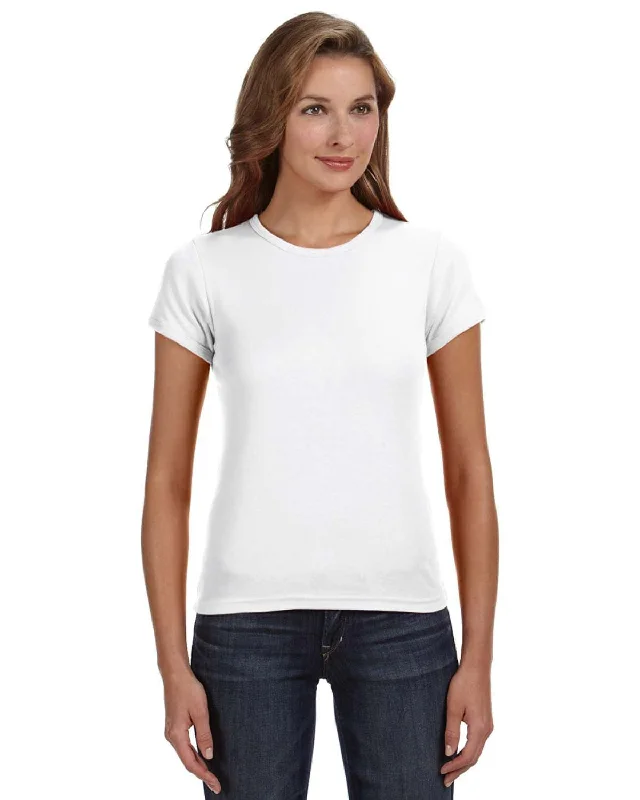 Markdowns Anvil 1x1 Rib Scoop Neck T-Shirt | White