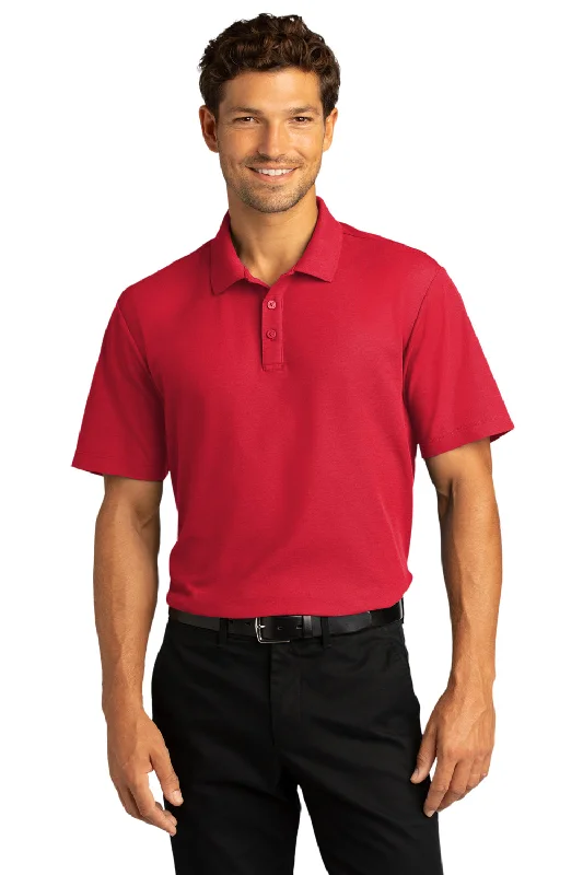 Bargain Blast Port Authority Mens React SuperPro Snag Resistant Short Sleeve Polo Shirt - Rich Red Bargain Blast Port Authority Mens React SuperPro Snag Resistant Short Sleeve Polo Shirt - Rich Red