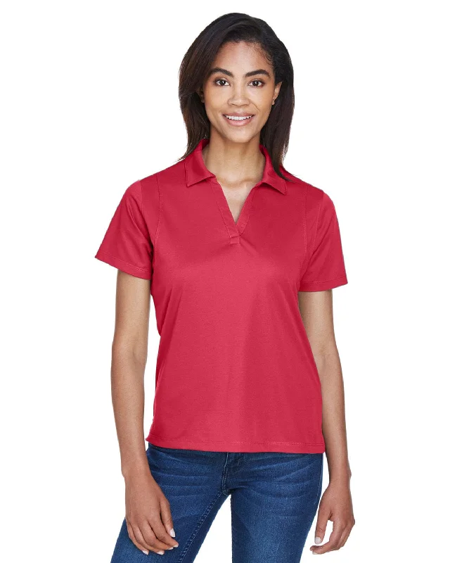 Weekend Discounts to Grab Harriton Ladies Micro-Pique Knit Polo Shirt | Red