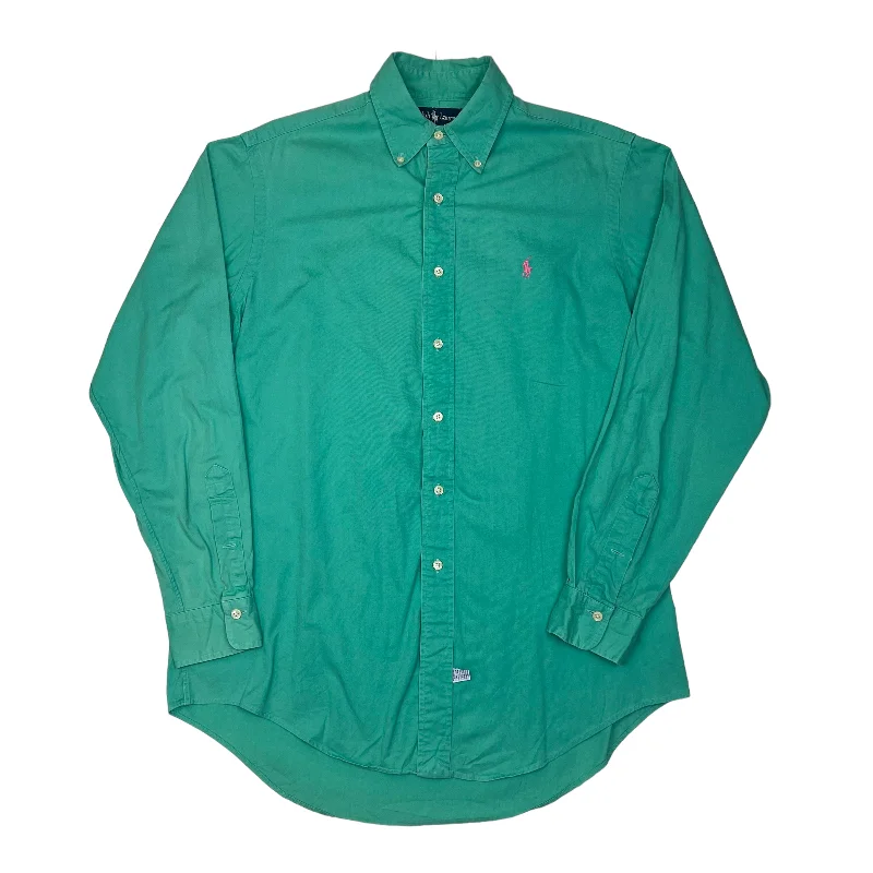 Weekend Shopping Made Better Ralph Lauren Green Long Sleeve Shirt