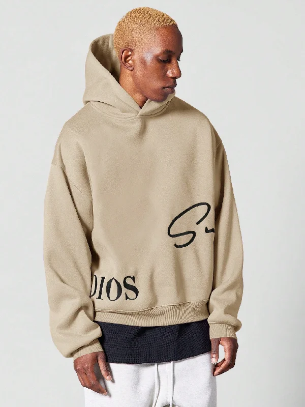 Epic Deals Regular Fit Overhead Hoodie With Signature Embroidery