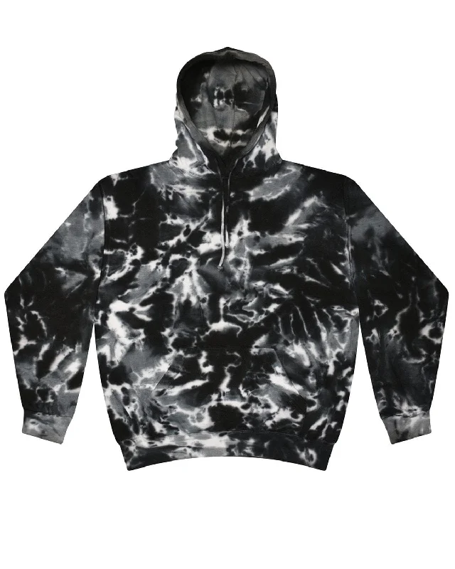 Weekend Specials to Relish Tie-Dye Youth Pullover Hoodie | Multi Black