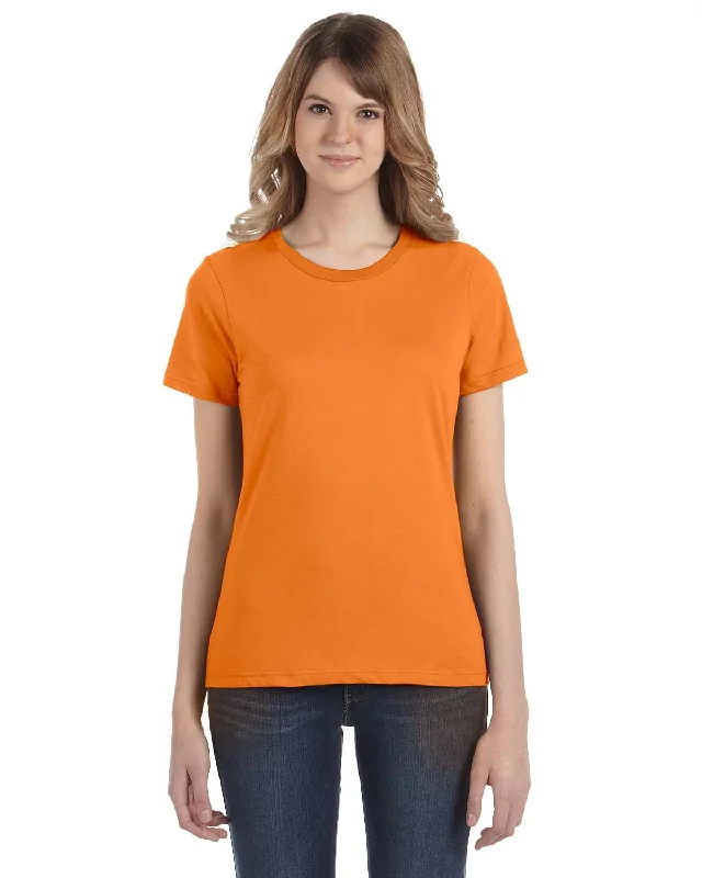 Overstock Anvil Ladies Fashion Fit T-Shirt | Mandarin Orange