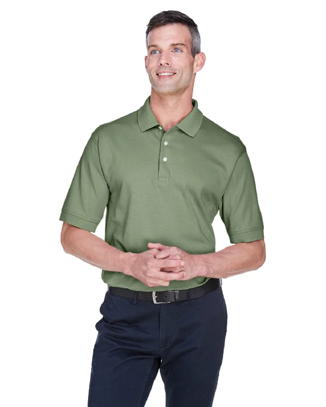 Weekend Bargains Just for You Devon & Jones Perfect Pima Interlock Polo Shirt | Dill
