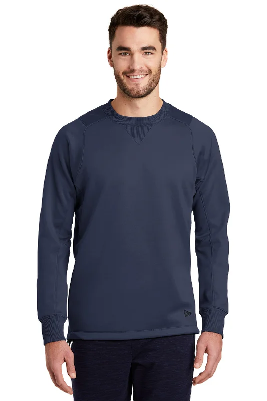 Value Pack New Era Mens Venue Moisture Wicking Fleece Crewneck Sweatshirt - Navy Blue - Closeout Value Pack New Era Mens Venue Moisture Wicking Fleece Crewneck Sweatshirt - Navy Blue - Closeout