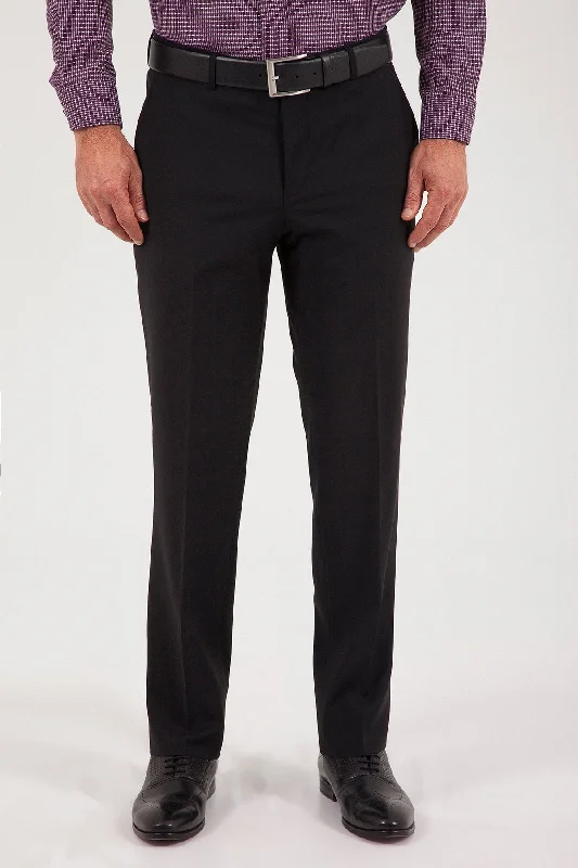 Best Deals Dynamic Fit Side Pocket Low Waist Wool Black Dress Pants