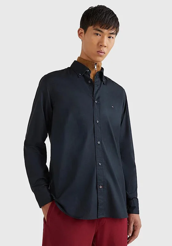Quick Sale Tommy Hilfiger Core Flex Poplin Shirt, Black