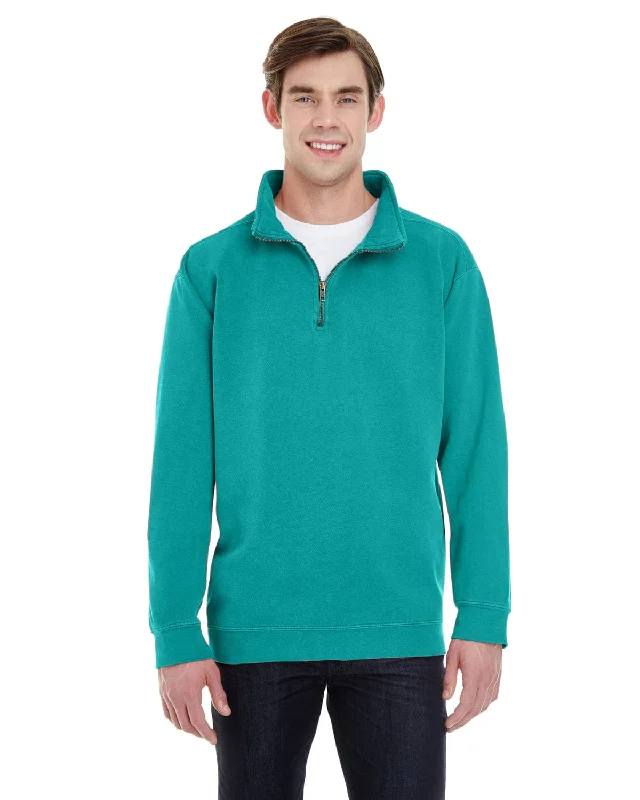Year-End Sale Comfort Colors Quarter-Zip Sweatshirt | Seafoam