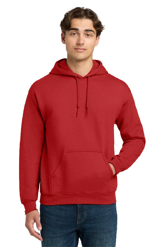 One-DAY Sale Gildan Mens DryBlend Moisture Wicking Hooded Sweatshirt Hoodie w/ Pouch Pocket - Red One-DAY Sale Gildan Mens DryBlend Moisture Wicking Hooded Sweatshirt Hoodie w/ Pouch Pocket - Red