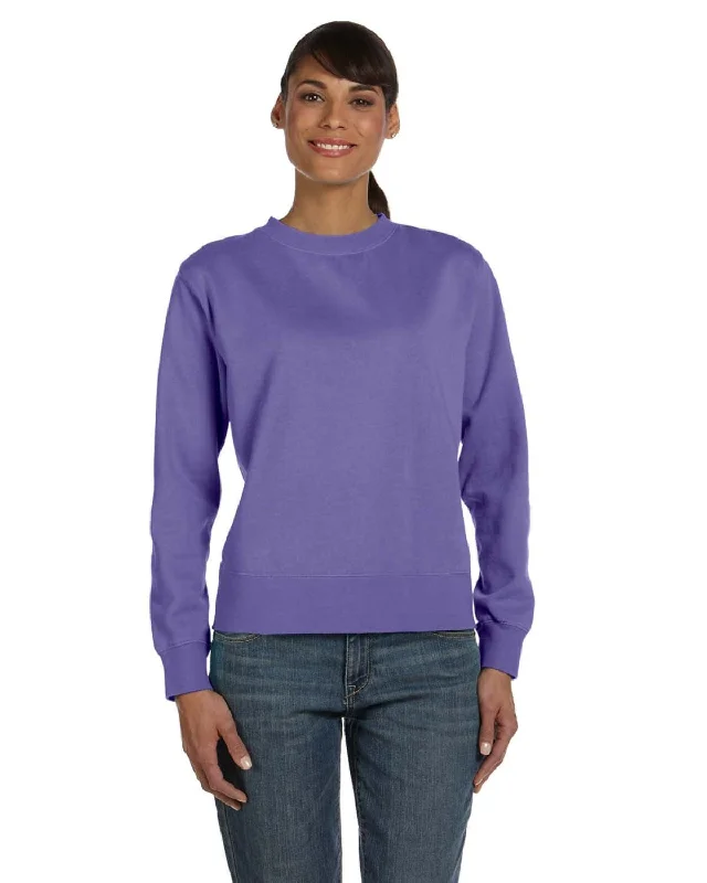 Mega Sale Comfort Colors Ladies Garment-Dyed Crewneck Sweatshirt | Violet