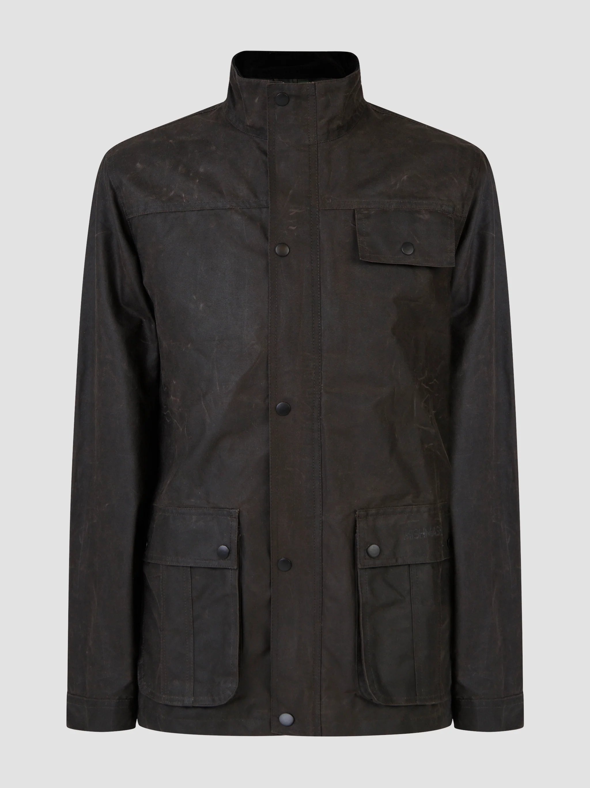 Stock Clearance MishMash Utilis Wax Jacket in Brown