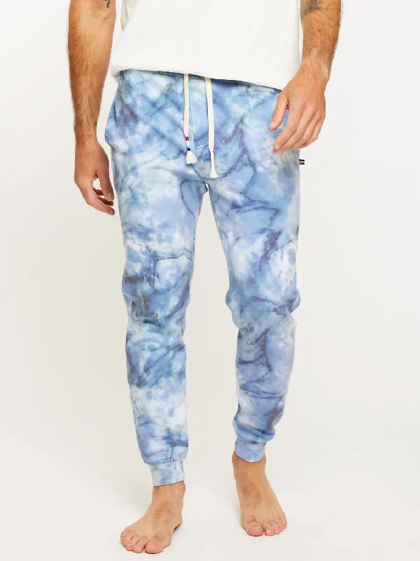 Price Rollback Granite Marble Jogger In Blue Marble Print