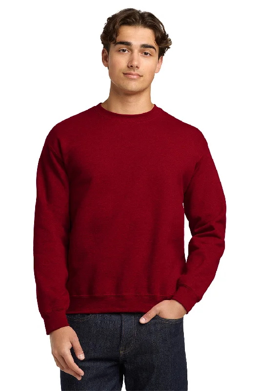 Incredible Offers Gildan Mens Pill Resistant Fleece Crewneck Sweatshirt - Antique Cherry Red