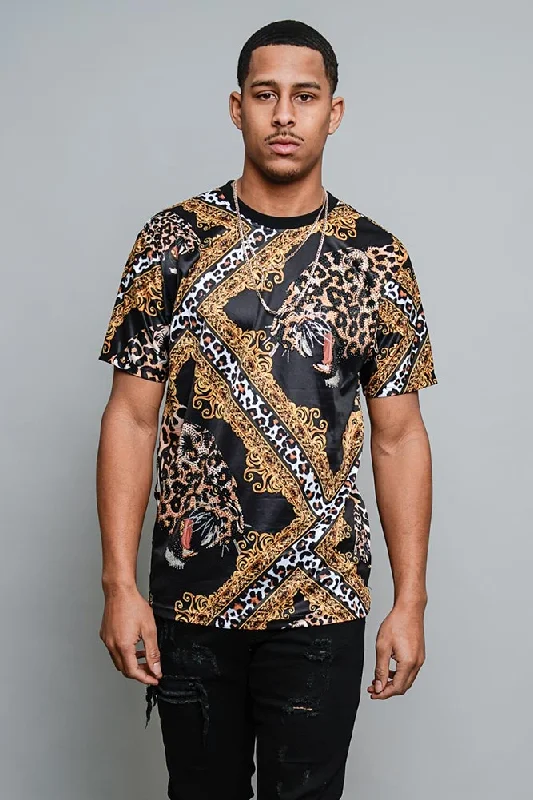 Massive Deals Crystal Leopard T-Shirt
