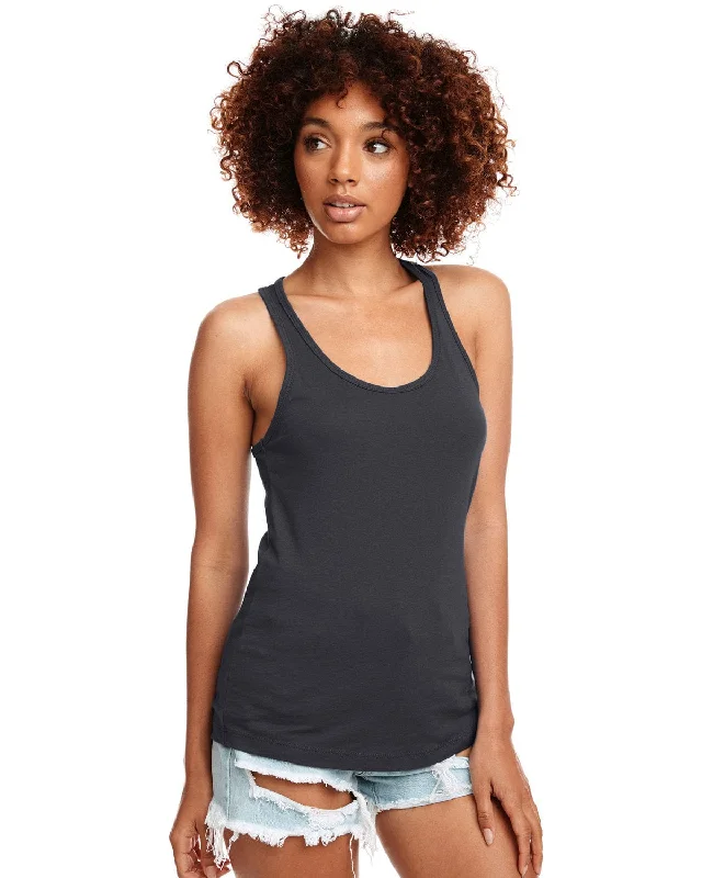 Weekend Deal Next Level Ladies Ideal Racerback Tank | Dark Gray