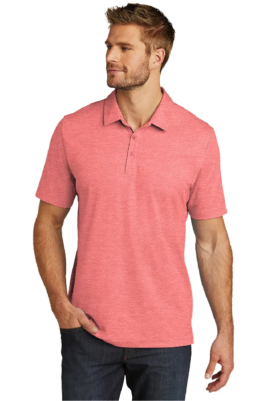 Limited Edition TravisMathew Mens Oceanside Moisture Wicking Short Sleeve Polo Shirt - Heather Cardinal Red Limited Edition TravisMathew Mens Oceanside Moisture Wicking Short Sleeve Polo Shirt - Heather Cardinal Red