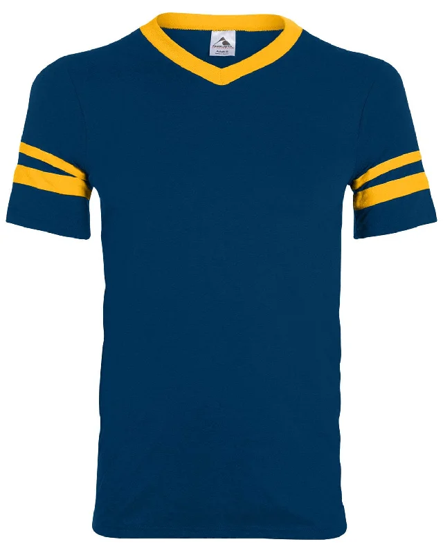 Unmissable Offer Augusta Sleeve Striped Jersey | Navy/ Gold