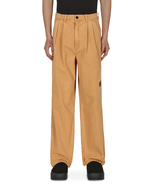 Closeout Livewire Pigment Dyed Herringbone Pants Orange