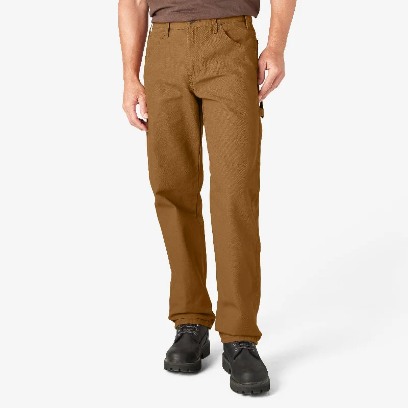 Lowest Price Relaxed Fit Heavyweight Duck Carpenter Pants, Brown Duck