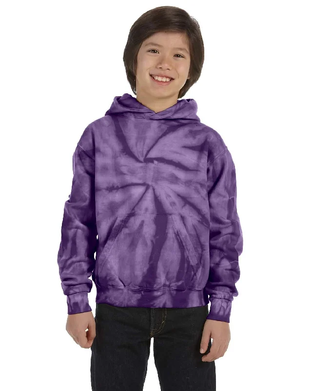 Weekend Bargains to Enjoy Tie-Dye Youth Pullover Hoodie | Spider Purple