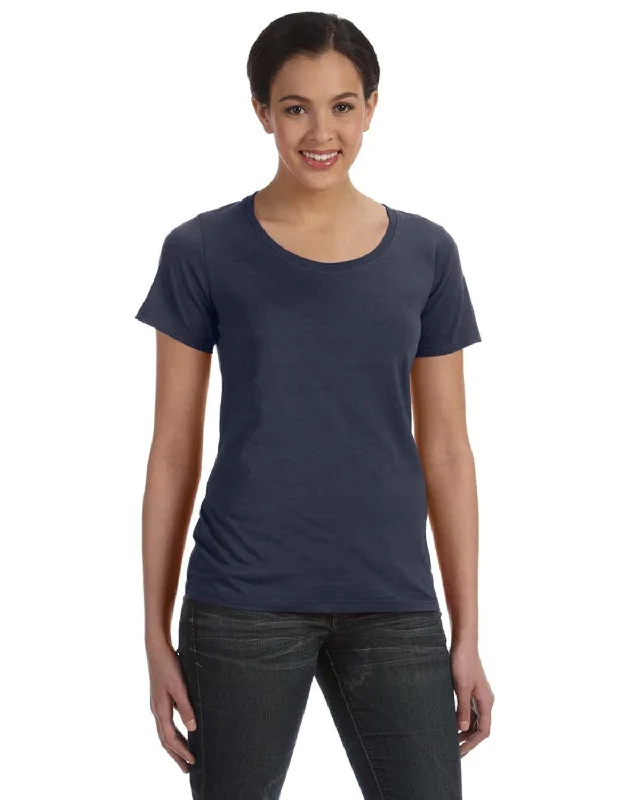 The Best Prices Anvil Ladies Sheer Scoop Neck T-Shirt | Navy