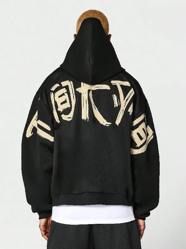 Discount Deals Overhead Hoodie With Japanese Style Graphic Print