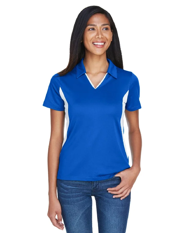 Instant Discount Harriton Ladies Side Block Micro-Pique Polo Shirt | True Royal/ Wht