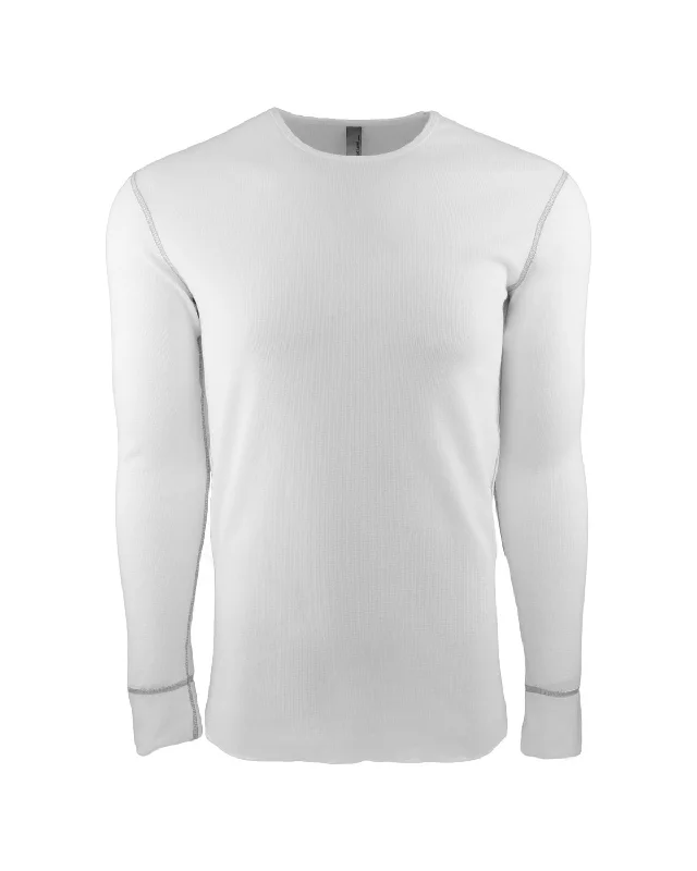 Weekend Savings Sensation Next Level Mens Blended Thermal Tee | White/ Gray
