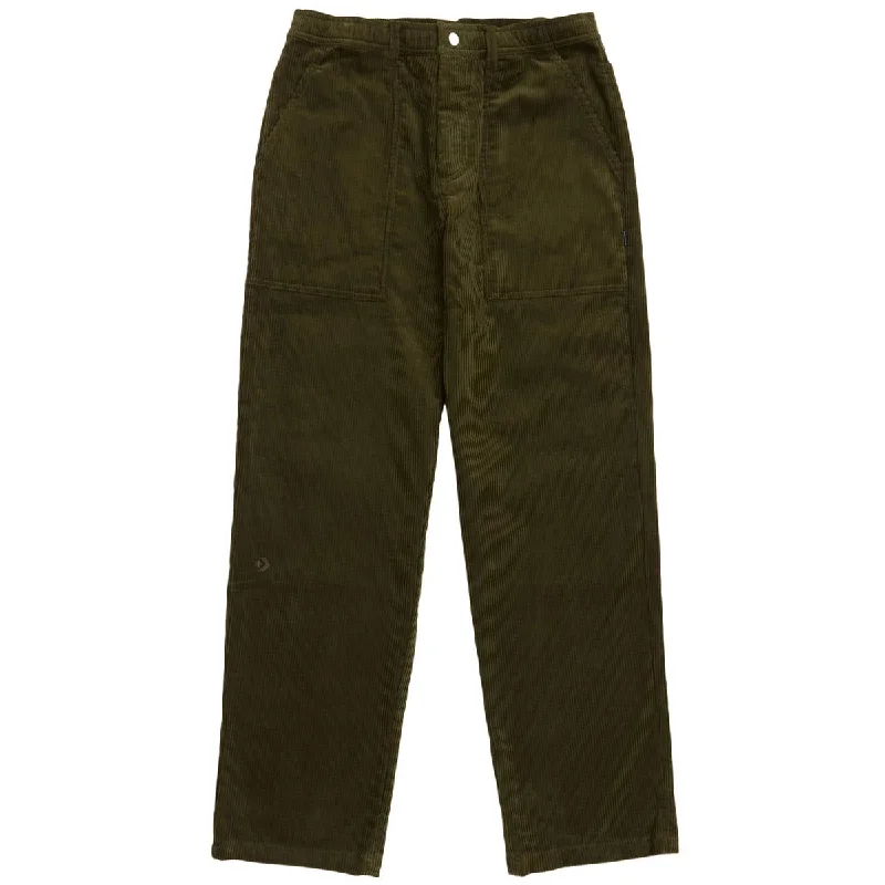 Limited Stock Converse Go-To Harbor Corduroy Pants - Surplus Olive