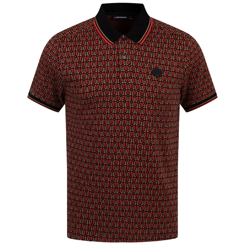 Reduced Prices Deklan Jacquard Polo Black - AW23