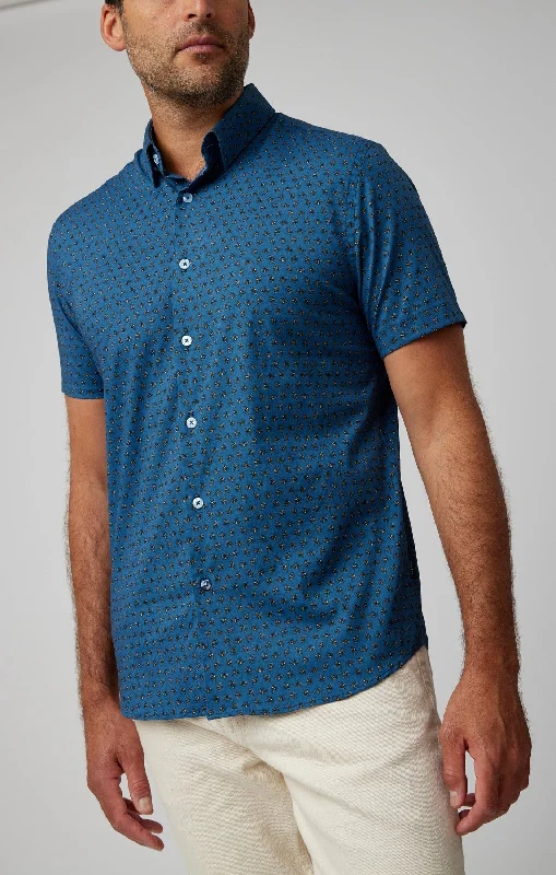 Weekend Bargains Await You Navy Bees Short Sleeve Shirt