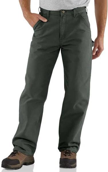 Special Price B11 - Washed Duck Work Loose Fit Pant - Moss