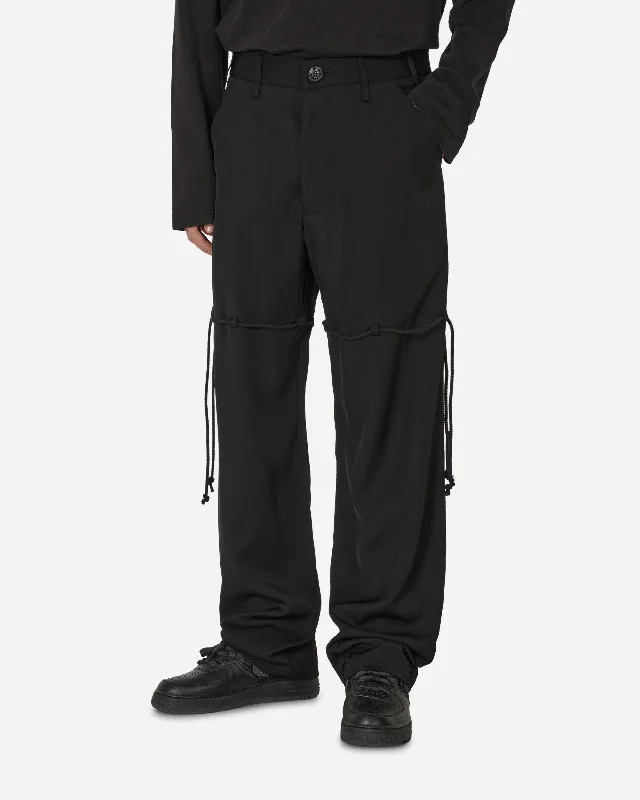 Weekend Deals You Can't Resist Chain Lace Dress Pants Black
