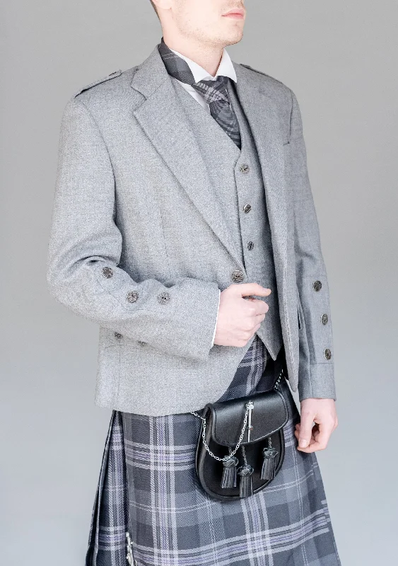 Crazy Deal Men's Light Grey Braemar Jacket & Vest - CLEARANCE