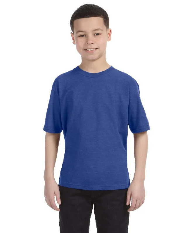 Weekend Deals to Brighten Your Day Anvil Youth Fashion Fit T-Shirt | Heather Blue