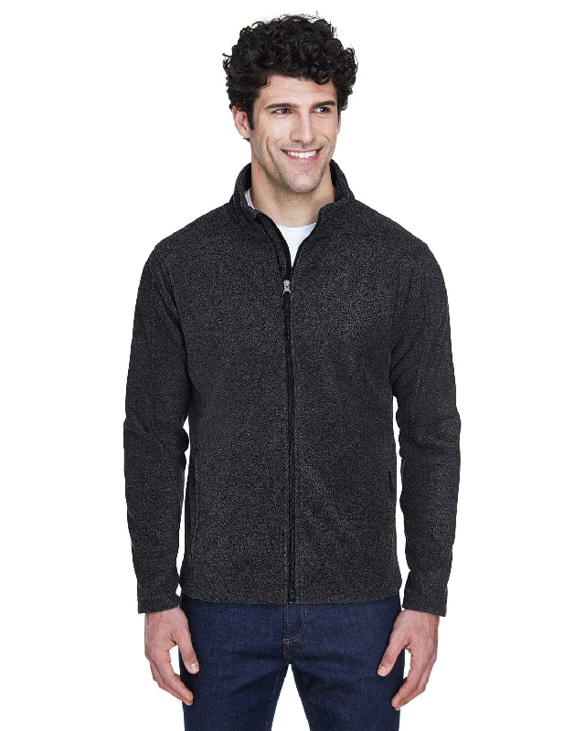 Amazing Deals Core 365 Journey Mens Tall Full-Zip Fleece Jacket | Heather Charcoal