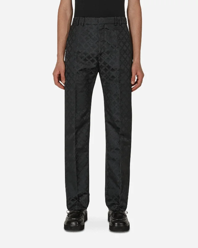 Year-End Sale Straight Cut Trousers Black