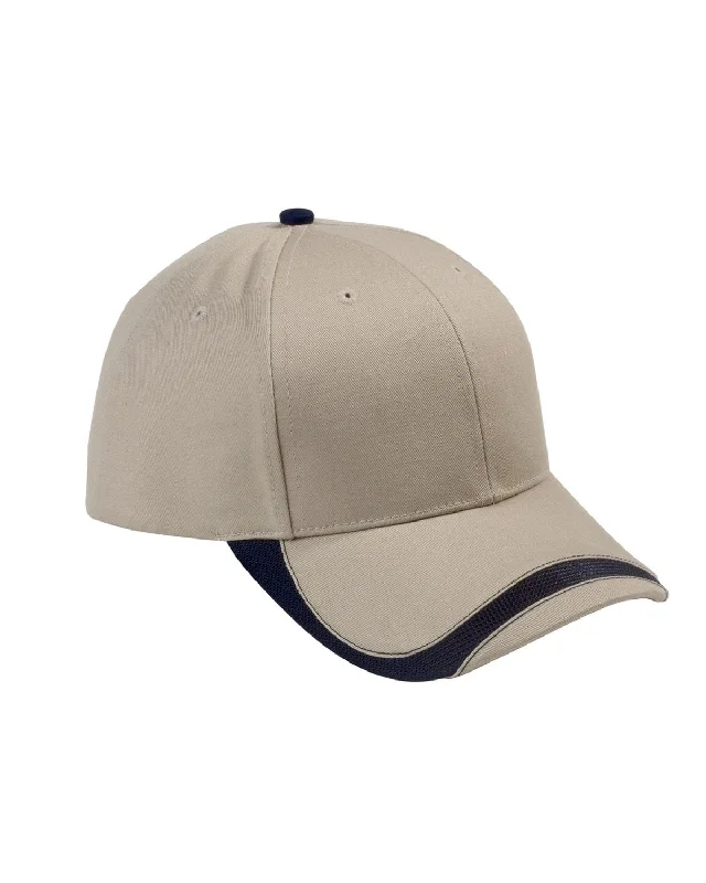 Discount Days Big Accessories Sport Wave Baseball Cap | Khaki/ Navy