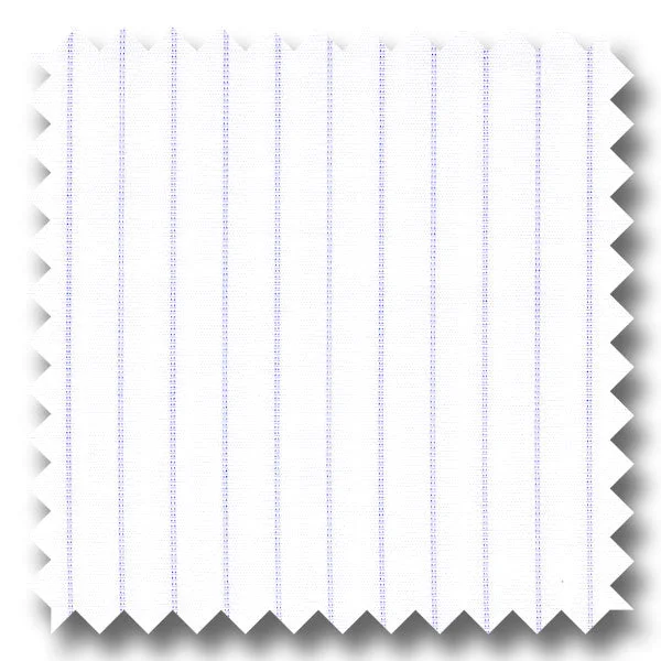 Quick Sale Light Blue Stripe 200  2Ply Broadcloth - Custom Dress Shirt